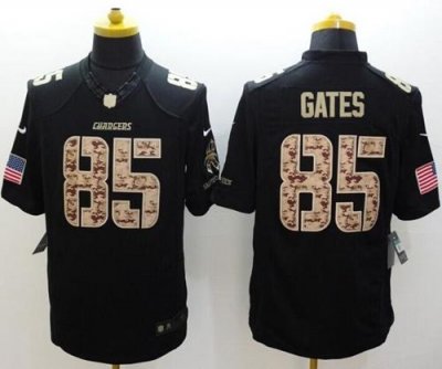 Jerseys Factory Cheap Nike Chargers #85 Antonio Gates Black Men'