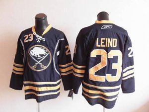 Jerseys Factory Cheap Sabres #23 Ville Leino Navy Blue Embroider