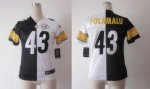 Jerseys Factory Cheap Nike Steelers #43 Troy Polamalu Black/Whit