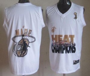 Jerseys Factory Cheap Heat #3 Dwyane Wade White 2013 NBA Finals