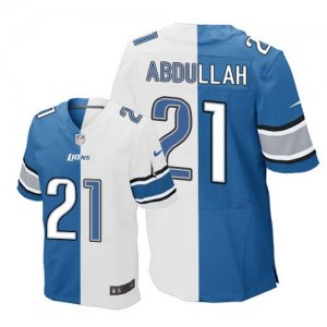 Jerseys Factory Cheap Nike Lions #21 Ameer Abdullah Blue/White M