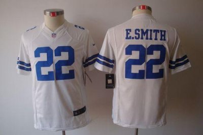 Jerseys Factory Cheap Nike Cowboys #22 Emmitt Smith White Youth