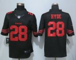 Jerseys Factory Cheap Nike 49ers #28 Carlos Hyde Black Alternate
