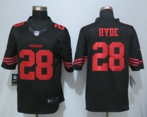 Jerseys Factory Cheap Nike 49ers #28 Carlos Hyde Black Alternate
