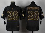 Jerseys Factory Cheap Nike Vikings #28 Adrian Peterson Black Gol
