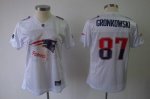 Jerseys Factory Cheap Patriots #87 Rob Gronkowski White 2011 Wom