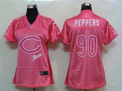 Jerseys Factory Cheap Nike Bears #90 Julius Peppers Pink Women's