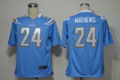 Jerseys Factory Cheap Nike Chargers #24 Ryan Mathews Electric Bl