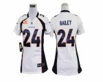 Jerseys Factory Cheap Nike Broncos #24 Champ Bailey White With C