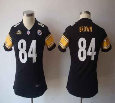 Jerseys Factory Cheap Nike Steelers #84 Antonio Brown Black Team