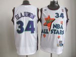 Jerseys Factory Cheap Rockets #34 Hakeem Olajuwon White All Star