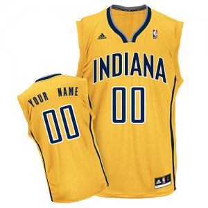 Jerseys Factory Cheap Pacers Personalized Authentic Yellow NBA J