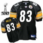 Jerseys Factory Cheap Steelers #83 Heath Miller Black Super Bowl