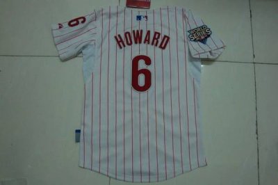 Jerseys Factory Cheap Phillies #6 Ryan Howard Embroidered White