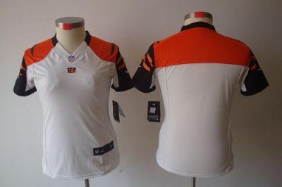 Jerseys Factory Cheap Nike Bengals Blank White Women's Embroider