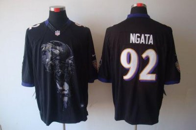 Jerseys Factory Cheap Nike Ravens #92 Haloti Ngata Black Alterna