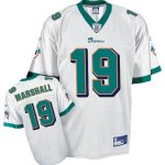 Jerseys Factory Cheap Dolphins #19 Brandon Marshall White Embroi