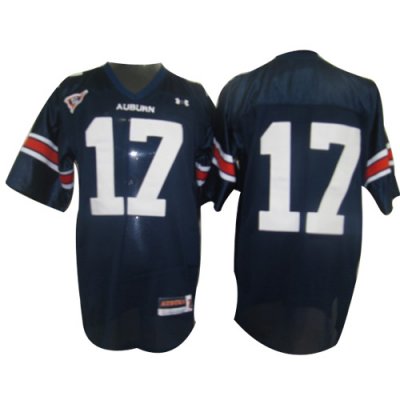 Jerseys Factory Cheap Tigers #17 Blue Embroidered NCAA Jersey