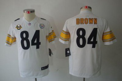 Jerseys Factory Cheap Nike Steelers #84 Antonio Brown White With
