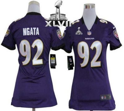 Jerseys Factory Cheap Nike Ravens #92 Haloti Ngata Purple Team C
