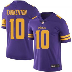 Jerseys Factory Cheap Nike Vikings #10 Fran Tarkenton Purple Men