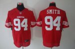 Jerseys Factory Cheap Nike 49ers #94 Justin Smith Red Team Color