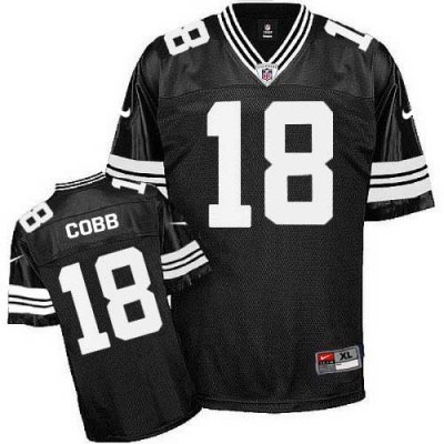 Jerseys Factory Cheap Nike Packers #18 Randall Cobb Black Shadow