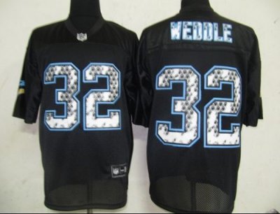 Jerseys Factory Cheap Sideline Black United Chargers #32 Eric We