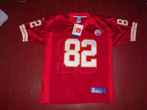 Jerseys Factory Cheap Chiefs #82 Dwayne Bowe Red With AFL 50 Ann