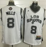 Jerseys Factory Cheap Spurs #8 Patty Mills White Latin Nights St