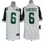 Jerseys Factory Cheap Nike Jets #6 Mark Sanchez White Men's Stit