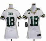 Jerseys Factory Cheap Nike Packers #18 Randall Cobb White With C