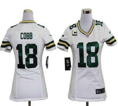 Jerseys Factory Cheap Nike Packers #18 Randall Cobb White With C