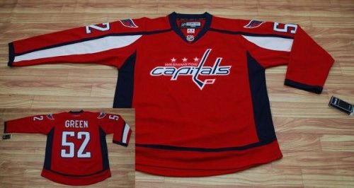Jerseys Factory Cheap Capitals #52 Mike Green Embroidered Red NH
