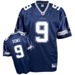 Jerseys Factory Cheap Cowboys #9 Tony Romo Blue Embroidered Yout