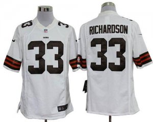 Jerseys Factory Cheap Nike Browns #33 Trent Richardson White Men