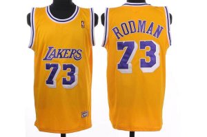 Jerseys Factory Cheap Mitchell and Ness Lakers #73 Dennis Rodman