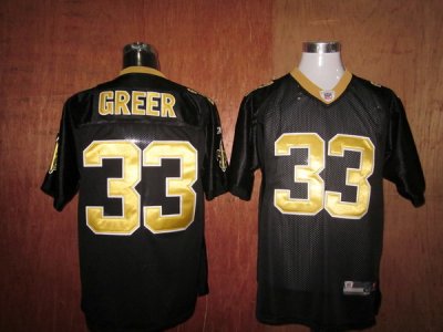 Jerseys Factory Cheap Saints #33 Jabari Greer Black Stitched Thr