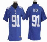 Jerseys Factory Cheap Nike Giants #91 Justin Tuck Royal Blue Tea