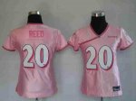 Jerseys Factory Cheap Ravens #20 Ed Reed Lady Pink Embroidered N