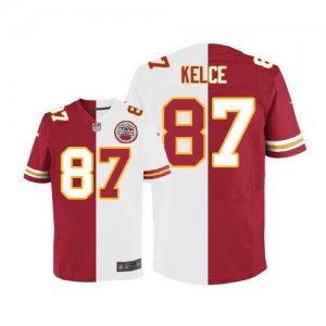 Jerseys Factory Cheap Nike Chiefs #87 Travis Kelce Red/White Men