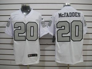 Jerseys Factory Cheap Nike Raiders #20 Darren McFadden White Sil