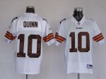 Jerseys Factory Cheap Browns #10 Brady Quinn White Stitched NFL