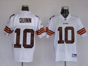Jerseys Factory Cheap Browns #10 Brady Quinn White Stitched NFL