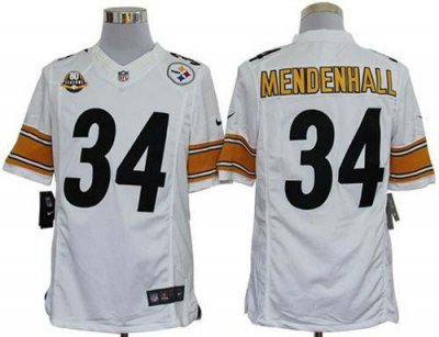Jerseys Factory Cheap Nike Steelers #34 Rashard Mendenhall White
