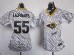 Jerseys Factory Cheap Nike Rams #55 James Laurinaitis Zebra Wome