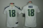 Jerseys Factory Cheap Nike Seahawks #18 Sidney Rice White Women'