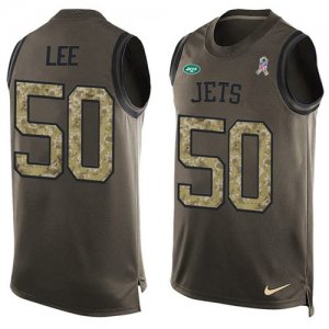 Jerseys Factory Cheap Nike Jets #50 Darron Lee Green Men's Stitc