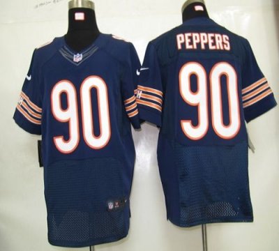 Jerseys Factory Cheap Nike Bears #90 Julius Peppers Navy Blue Te