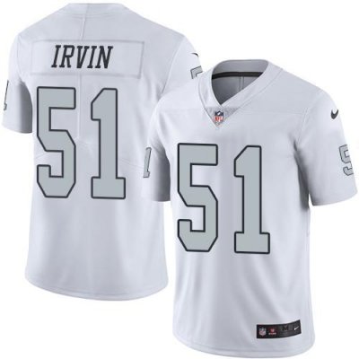 Jerseys Factory Cheap Nike Raiders #51 Bruce Irvin White Men's S